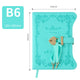 Diary - Journal - diary with lock - password book - Notebook - notebook b6 - diary for adults - books - Retro - Creative - Christmas gifts - Christmas gifts for adults - gift for women - gift for men -blue