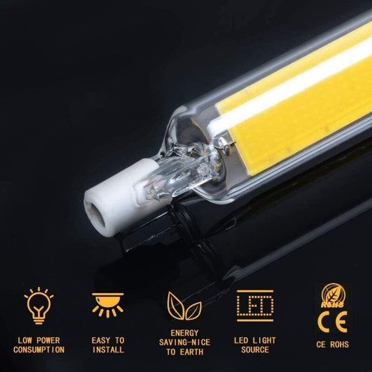 R7S LED Bulb 10W Warm White 230V Non Dimmable COB, 118 mm