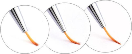 Nail Art Pens Set of 3 | Nail Brushes | silver