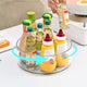 Lazy Turntable for Cabinet, Lazy Organizer with High Sides, Countertop Spinning Organizer for Spices, Clear Rotating Organizer, for Kitchen, Pantry, Refrigerator, Bathroom, Table, Fridge L