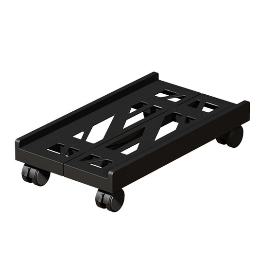Adjustable Mobile CPU Stand, Ventilated Computer Tower Stand with 4 Caster Wheels, for PC Tower, Under Desk CPU Holder, PC Floor Cart Computer Riser for Gamers White