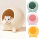 Visland House Semi-closed Keep Warm Burrowing Comfortable Hamster House Large Hideout for Hedgehog Chinchilla Bear Dragon nest Hamster Accessories Pink