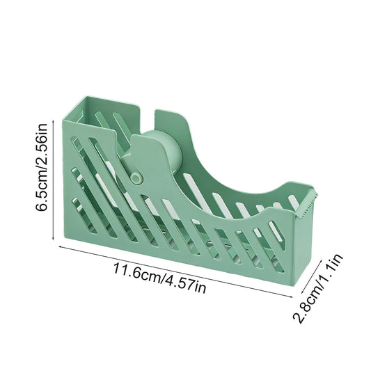 Desktop Tape Dispenser Adhesive Roll Holder Desk Accessories Home Office Tape Dispensers, Weighted Non-Skid Base X-Green