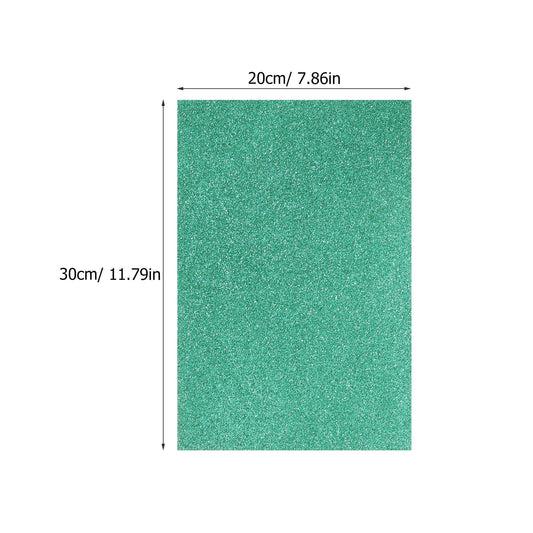 HOOWIFFY A4 Adhesive Glitter Foam Sheet for Handmade Crafts and Party Decor