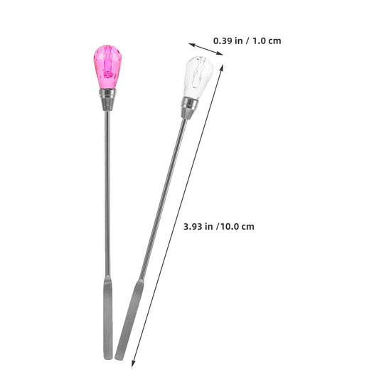 HOOWIFFY 4-Pack Metal Wax Stirring Sticks for Candle Making, Wax Seals, and Crafting, Assorted Colors