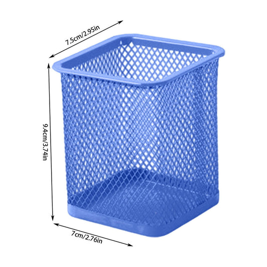 Pen Holder Mesh Pencil Holder Metal Pencil Holders Pen Organizer for Desk Office Pencil Holders, Back to Sch-ool Supplies E