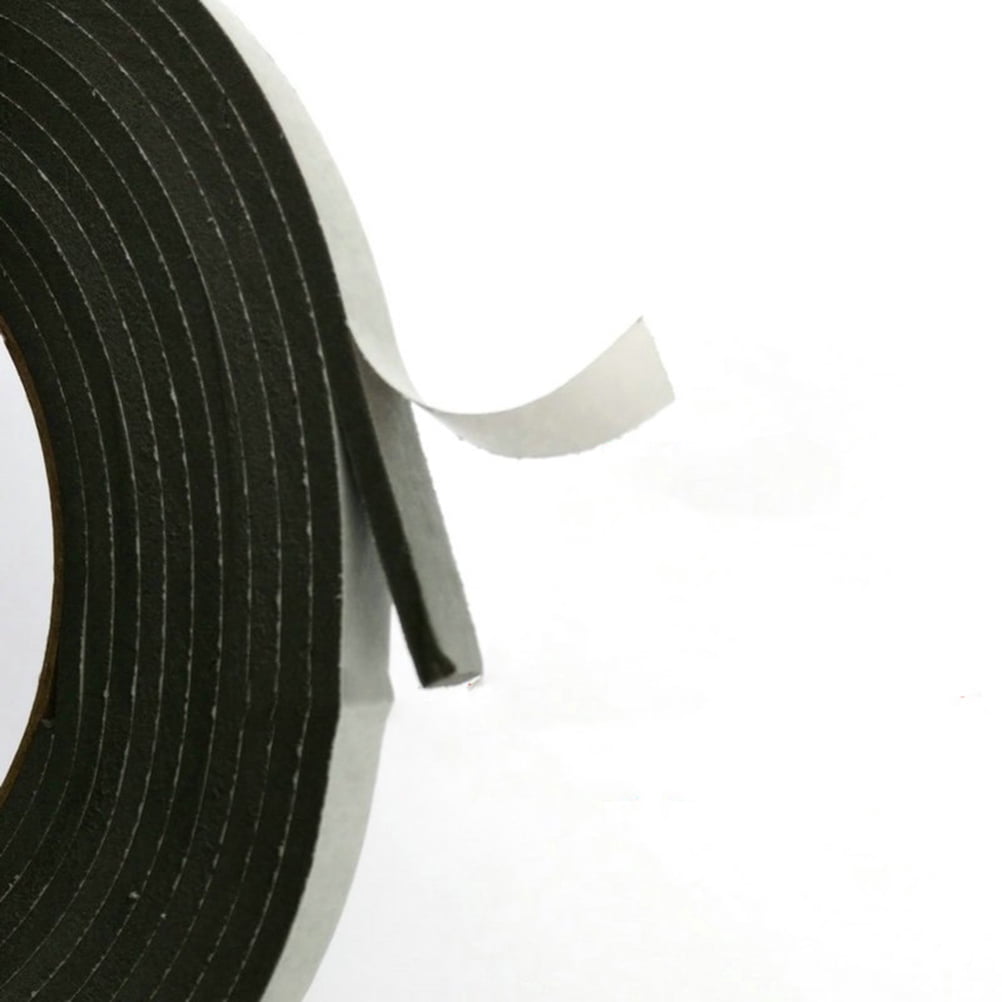 HOOWIFFY Strong Double-Sided Removable Adhesive Tape Black Plastic for Home Use and Projects