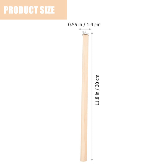 Wooden Parrot Standing Pole 5PCS Bird Perches for Cage, Bird Cage Accessories, Climbing Perch Stand for African Grey, Parakeet