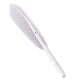 Feather Ballpoint Pens Black Ink Natural Feather Quill Ballpoint Pen for Office, Retro Quill Writing Wedding Sign Pen Silver