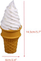 2 Pcs Simulated Ice Cream Artificial Lifelike Ice Cream Fake Ice Cream Food Model for Home Kitchen Cabinet Desk Shops Party Decor