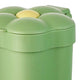 Desktop Garbage Bin Cute Mini Desktop Trash Can Kawaii Flower Shaped Countertop Trash Cans Kitchen Small Garbage Green