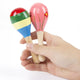 8pcs Mini Wooden Maracas Rattles Egg Shaker Kids Musical Party Favor Kid Baby Shaker Sand Hammer Toy (Random Color Pattern)