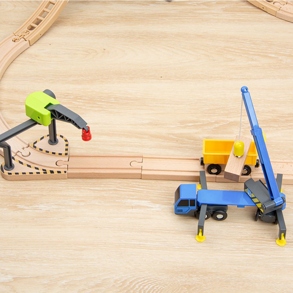 Engineering Vehicle Mini Toy Train Tracks Train Toys Toy Simulation Engineering Car Toy Telescopic Crane Truck Compatible Plastic