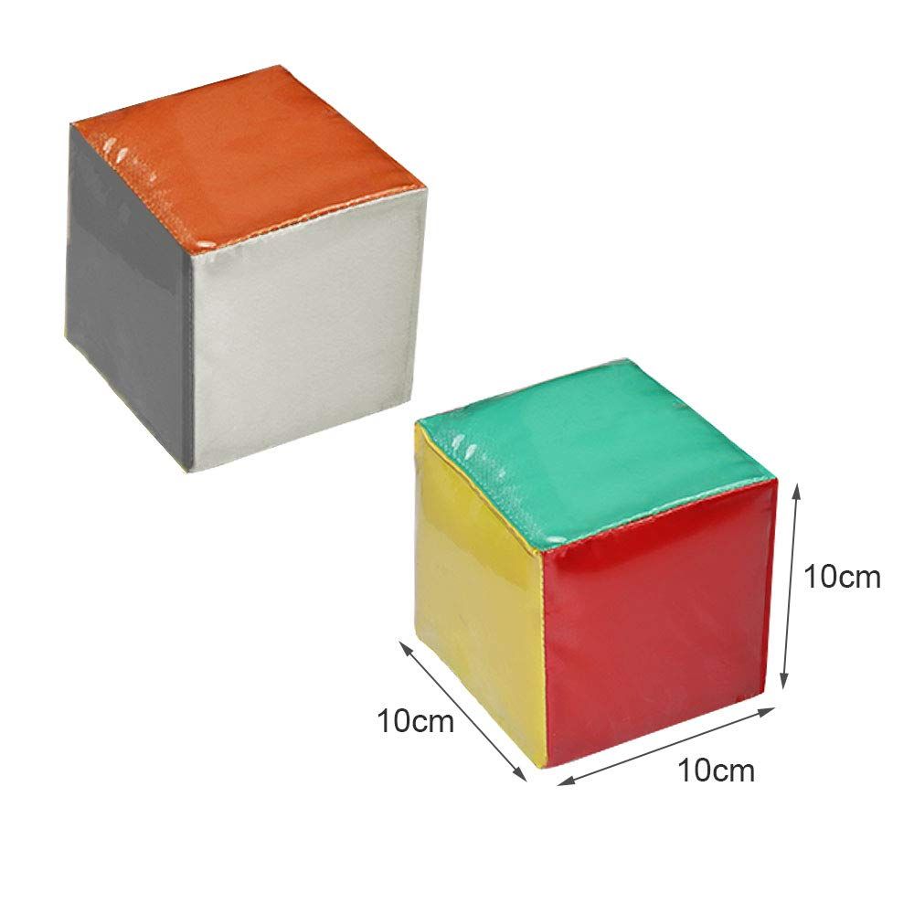 Playing Game Dice Soft Foam Cubes, Set of 2 Learn Pocket Cubes, Ages 3 Years and Up and surface washable