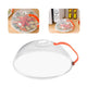 Microwave Splatter Cover, Microwave Cover for Food BPA Free, Microwave Plate Cover Guard Lid with Steam Vents Keeps(Orange-1Pack)