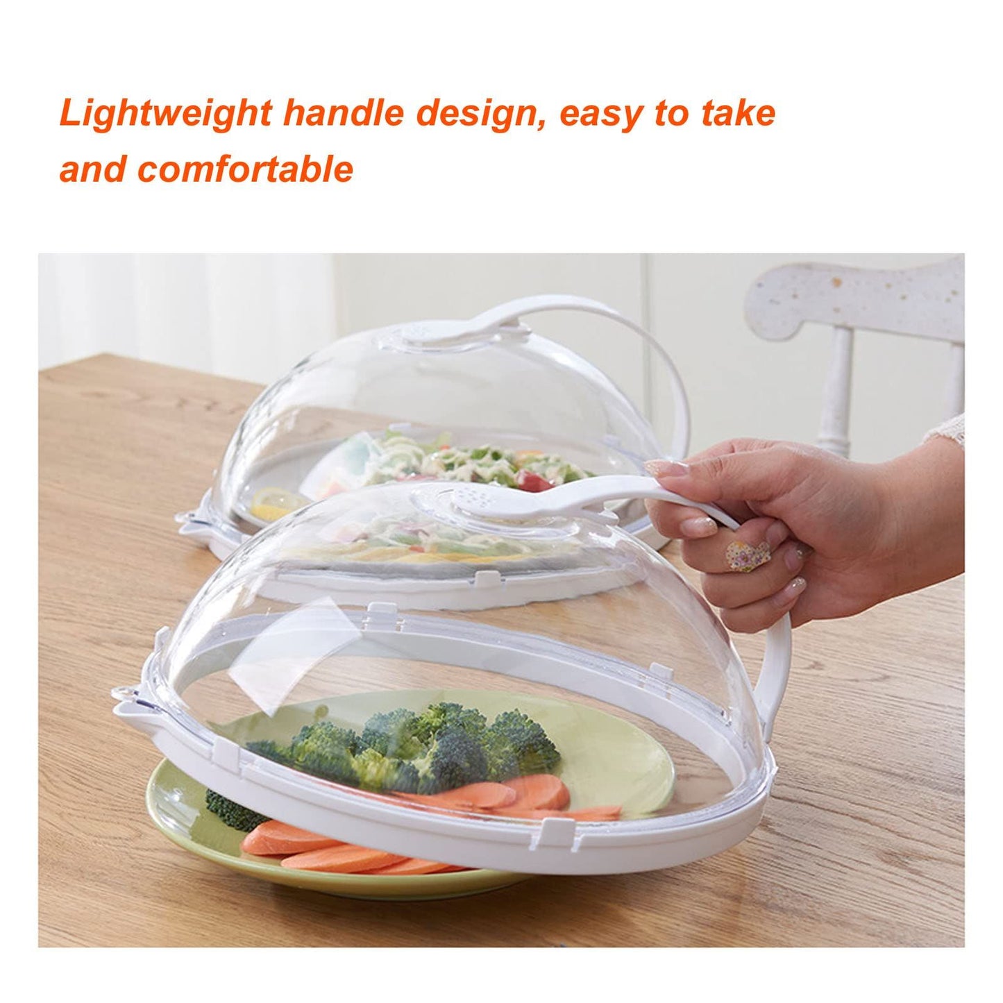 Microwave Splatter Cover Microwave Plate Cover Guard Lid with Steam Vents Food Screen Protector Fly Cake Cover for Home Restaurant