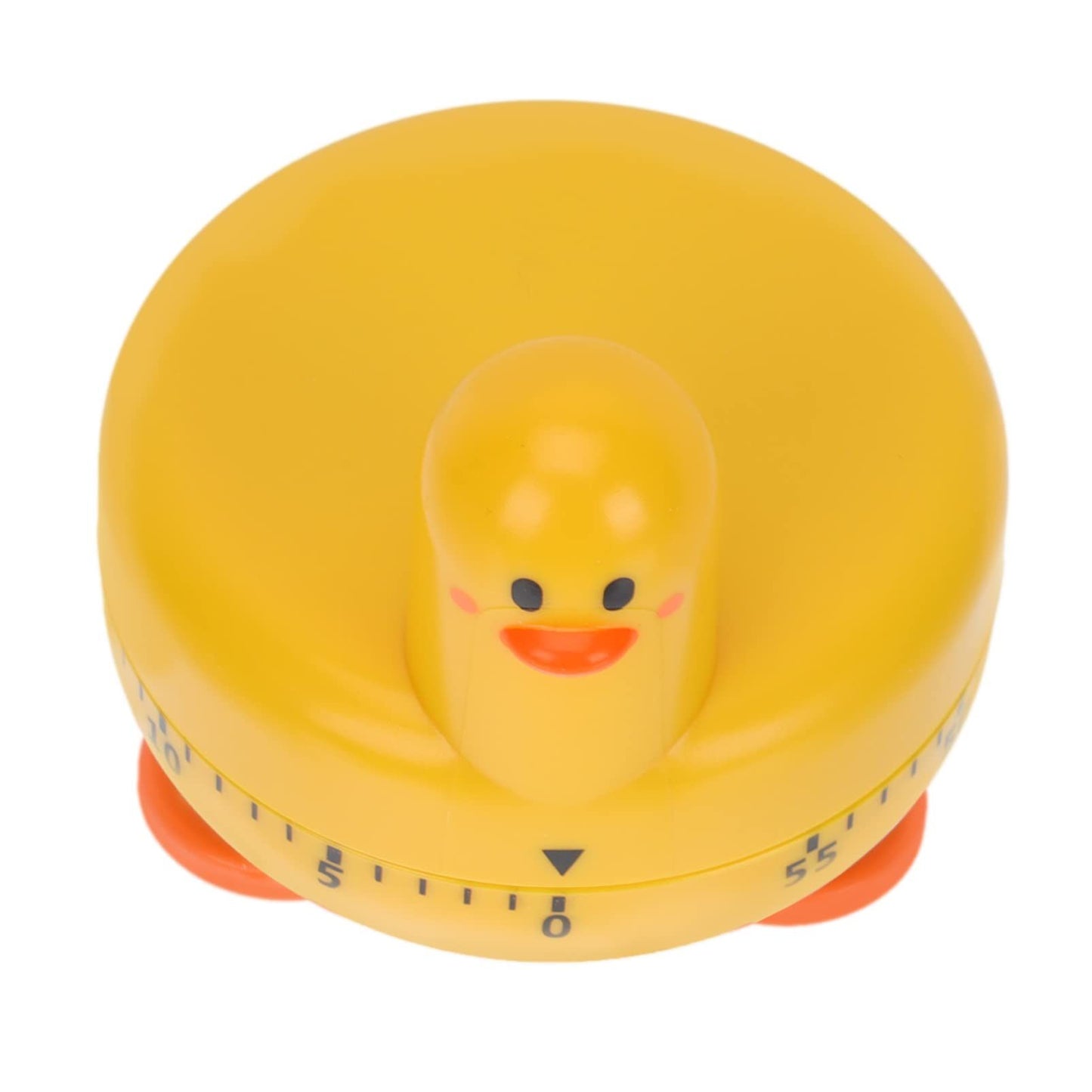 Cooking Timer Cute Duck Kitchen Timer 60 Minute Wind Up Mechanical Rotating Alarm for Kitchen Cooking Baking (yellow)