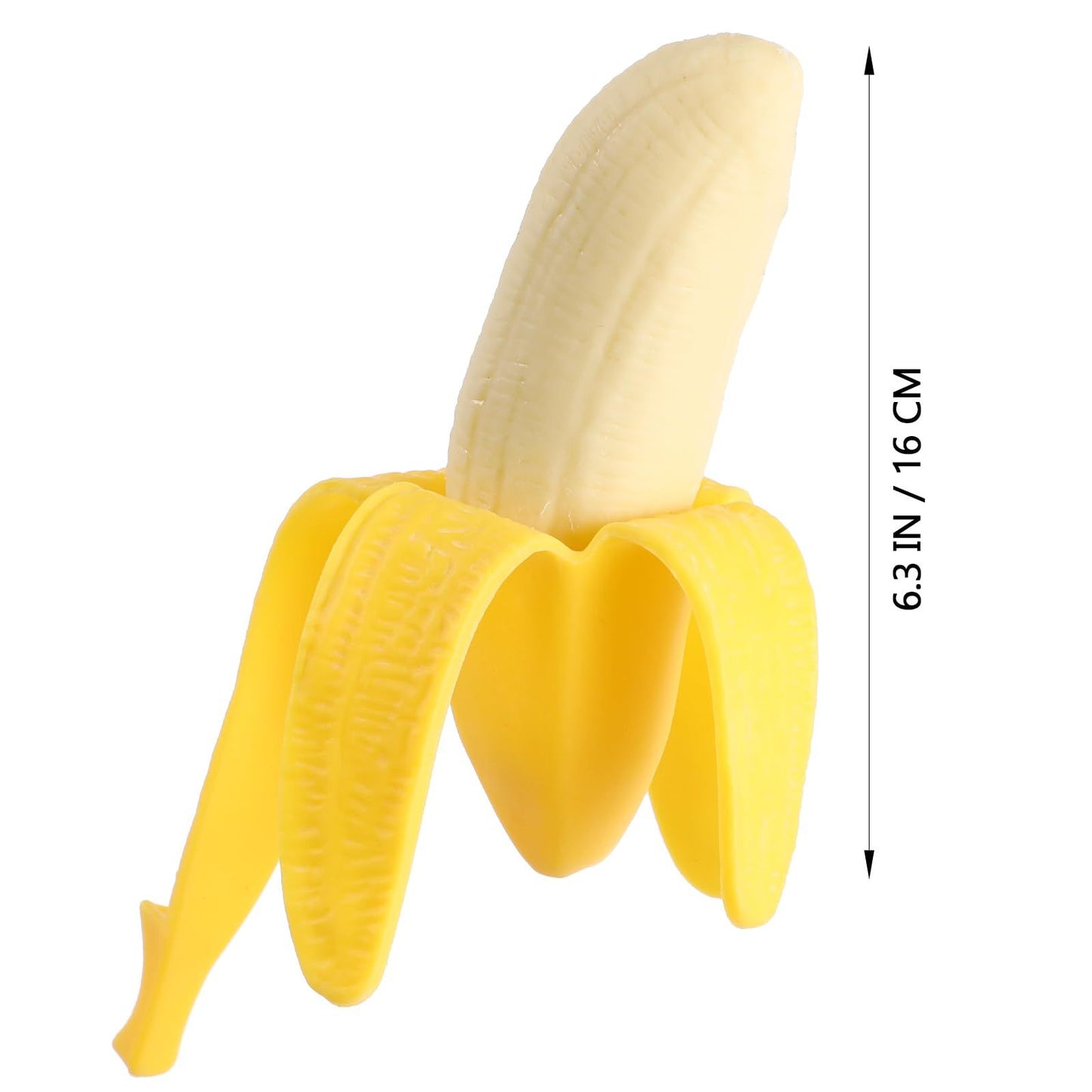 Peeled Banana Toys Wacky Plastic Funny Prank Banana Shaped Squeezing Toys Relief Toys for April Fools Day