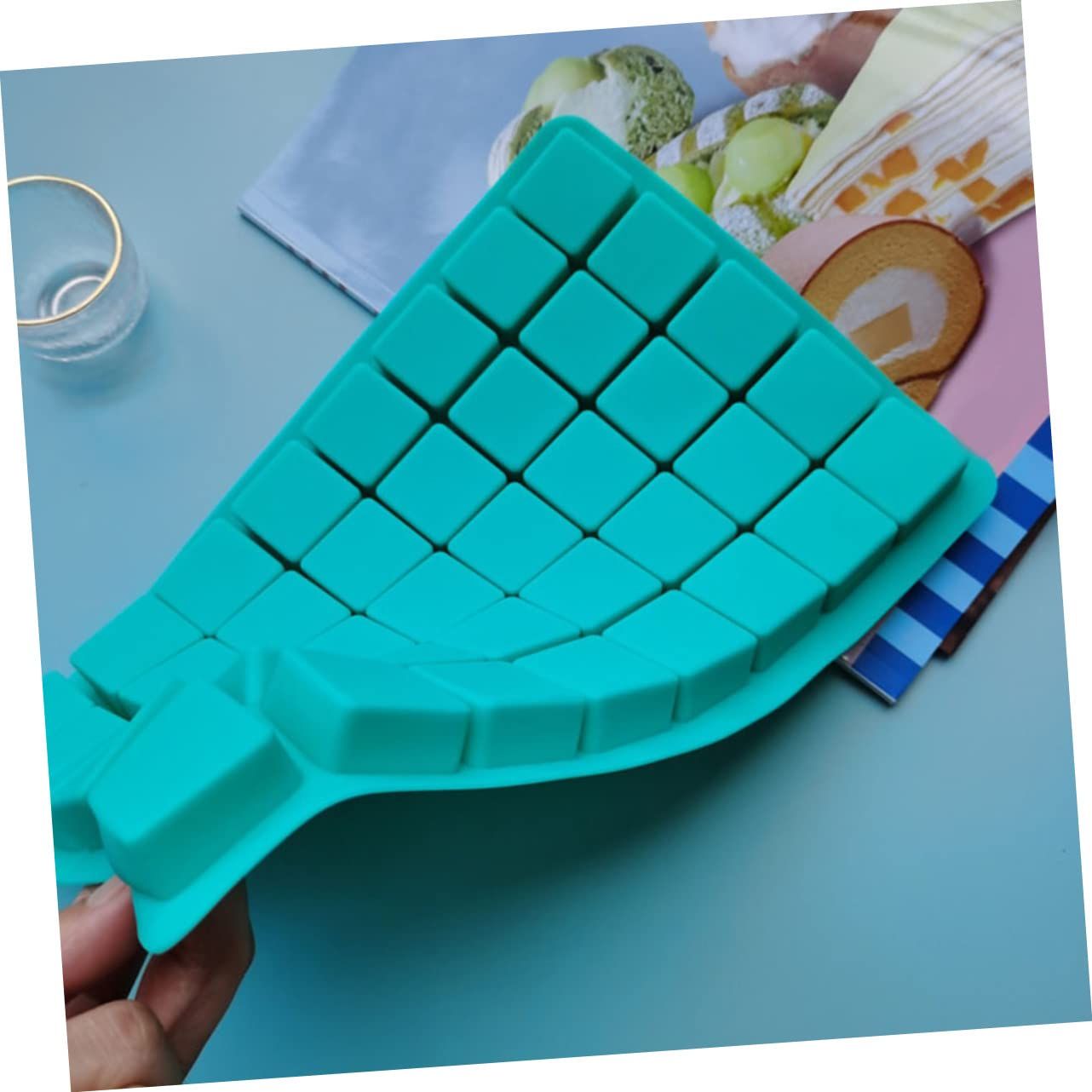 Grid chocolate mold candy making ice cube mold Nama chocolate square silicone party biscuit baking mold square chocolate mold