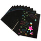 10pcs Scratch Paper Art Set, Rainbow Scratch Paper Crafts Supplies Black Scratch Drawing Pads Boards Sheets Notes Cards