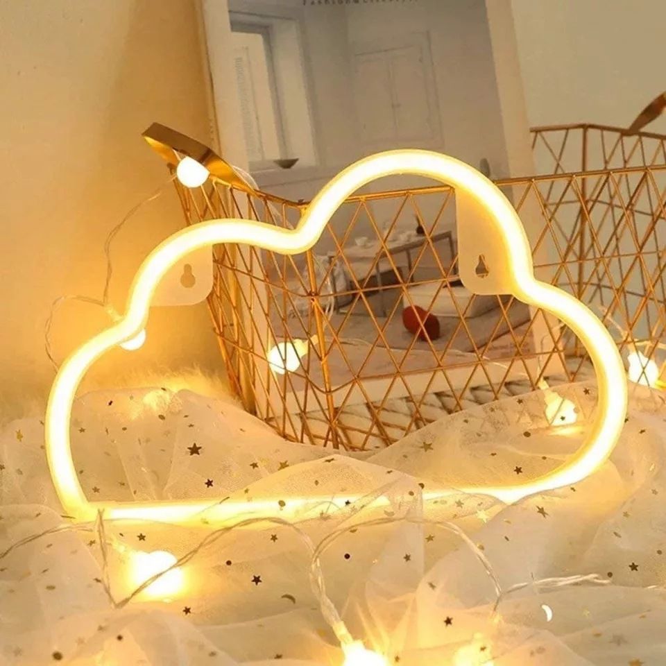 Cloud Neon Signs, LED Cloud Neon Light for Wall Decor,Cloud Sign Shaped Decoration Wall Lights for Bedroom Aesthetic Teen