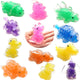 12 PCS(Random color and style)Decompression Toy Bright Colors Relieve Stress Smooth Edge Clear Texture Dinosaur Pinch Toy Kids