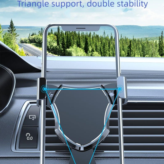 Car Phone Holder Mount, Air Vent Hands Free Clip Cradle Universal for Cellphone, Gravity Auto Lock and Thick Case Friendly