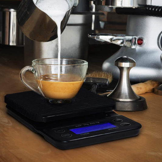 3KG electronic scaleCoffee Scale with Timer Small, Espresso Scale with Timer Small, Espresso Coffee Scale with Timer for Pour Over Coffee black