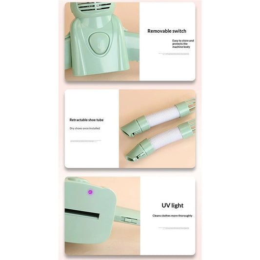 Portable Dryer, Portable Clothes Dryer, Clothes Dryer Foldable, Travel Portable Electric Clothes Drying Hanger Dryer Rack Machine Foldable Dryer Dryer Machine for Socks Bras Lingerie
