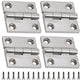 316 Stainless Steel Hinges Marine Grade 2" x 2" Heavy Duty Boat Hatch Hinge (50 mm X 50 mm) 4 Pack Casting Cabinet Door Hinge with Screws
