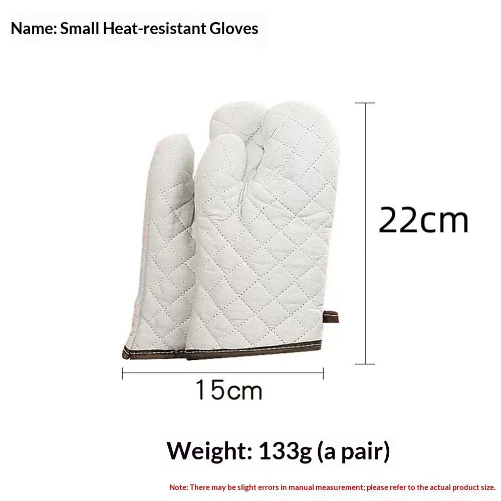 Cotton Oven a pair , High Heat Resistant Microwave Gloves, Kitchen Mitts for Baking,Cooking, BBQ, Small