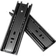 2 Pairs 8+6 Inch Full Extension Less Noise Drawer Slides all Bearing Side Mounted Drawer Slider Heavy Duty Drawer Slides, Black