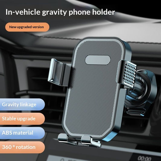 Firm-hold Air Vent Car Phone Holder ,Rotatable Universal Phone Mount with Adjustable Wide Hook,Anti-vibration,Single-press Release,Heat-resistant