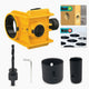 Door Lock Installation Kit, For Metal or Wood Doors, 2 Adjustable Bushings, Easy Installation with Hole Saw & Anti-Warp Backing Plates (Yellow)