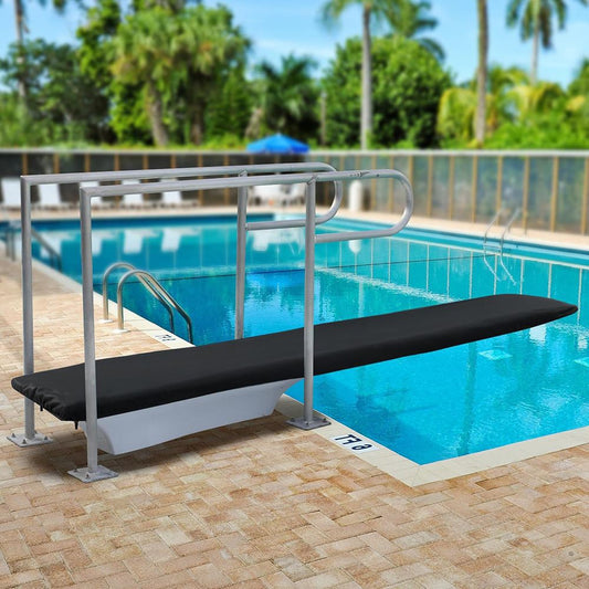 6 Ft Pool Diving Board Cover,600D Oxford Weatherproof Diving Board Cover,UV Resistance Diving Board Protective Cover for Summer Winter Outdoor Climatic Dust Prevention
