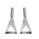 2pcs Fruit Carving Knife, DIY Platter Decoration Carving Tool For Fruit Vegetable Cutting Knife, Triangular Shape Stainless Steel Food Carving Carving Knife Slicer