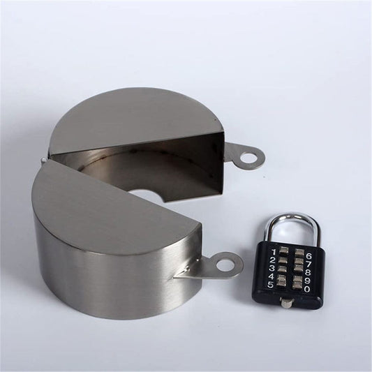 Door Handle Lock, Door Knob Lock Out Device,Cover to Disable The Doorknob/Faucet/Valve, Prevents Turning of Door Knob and Access to Keyhole, Prevents Operating The Knob (Password Hanging Lock)