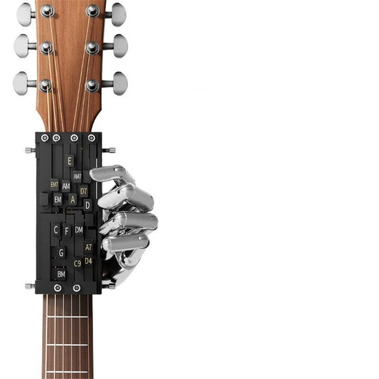 Portable Guitar Chord Presser, Guitar Chord Helper And Trainer for Acoustic Guitar, Guitar Learning Tools for Beginners and Arthritis Player, Develop Confidence Quickly, Get A Sense Of Accomplishment