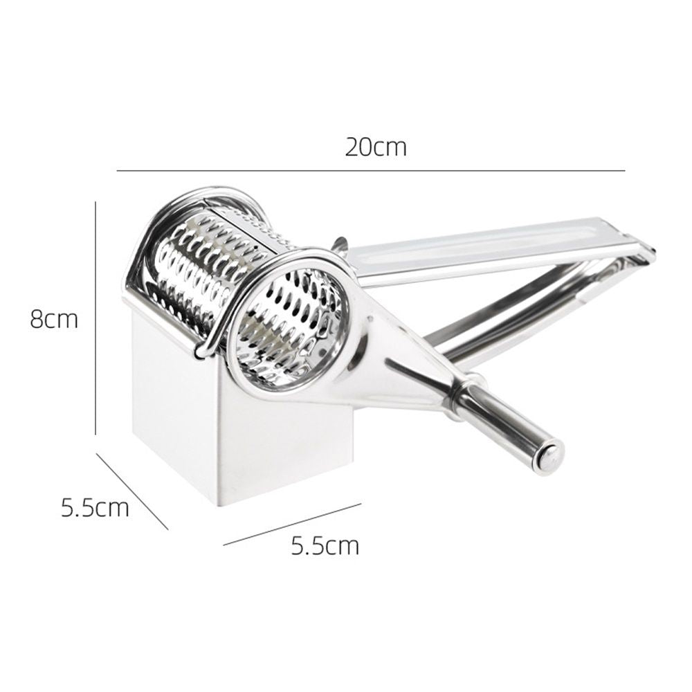 Stainless steel cheese slicer, hand cranked rotating cheese slicer, cheese slicer tool, creative cheese slicer(Conventional 9-10 holes)