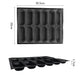 Silicone Bread Loaf Pan for Baking, Mini Baguette Bread Pan Perforated Hot Dog Bun Pan 12 Loaf Non Stick Baking Liners Mat