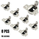 8pcs Replacement for 110 Degree Screw-in Compact 33 Hinge, 8-Pack, Cabinet Door Hinges to Replace Original Cabinet Hinges(Please bring your own screws)