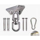 Stainless Steel Swivel Chain with 4 Snap Hooks for Heavy Bag, Gym Swing, Trapeze, and Hammock(70)
