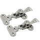 2pcs Heavy Duty 316 Stainless Steel Anti-Rattle Lockable Hold Down CLAMP Latch Locker Hatch Hardware