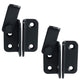 2pcs Flip Latch Gate Latch with Padlock Hole,Stainless Steel Barn Door Lock Sliding Door Bolt Latch Safety Door Lock Catch for Toilet Barn Fence Garage Door Pet Room black(Small size left opening)