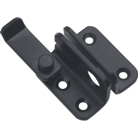 2pcs Flip Latch Gate Latch with Padlock Hole,Stainless Steel Barn Door Lock Sliding Door Bolt Latch Safety Door Lock Catch for Toilet Barn Fence Garage Door Pet Room blackļ¼Small size left openingļ¼