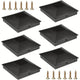 4x4 column caps (actual 3.5 "x 3.5") for wooden columns, durable powder coated fence caps for decks, terraces, and fences, weather resistant and rust resistant, 4x4 metal column caps (6-piece set)