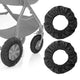 4Pcs Baby Stroller Wheel Cover, Dustproof Kid Baby Wheelchair Protector Pushchair Wheel Cover Stroller Accessory (2Pcs M + 2 Pcs L)