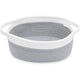 Rope Baskets for Gifts Empty, Decorative Storage Baskets for Nursery, Woven Gift Basket for Baby Shower, Dog Toy Basket with Handles for Living Room, - Grey+white