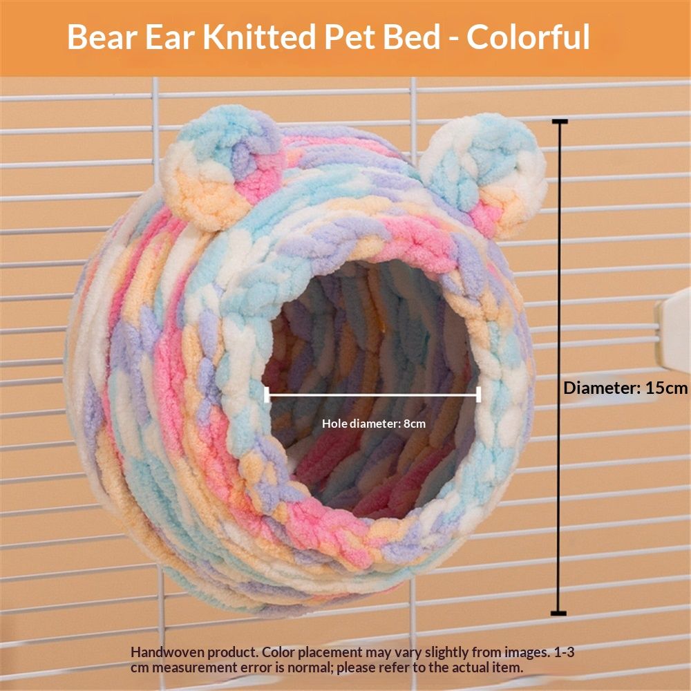 Bird's Nest, Breeding Room Parrot Nesting with Cockcomb, Lovebird, Canary, Sparrow, Cute Ear Design Bird's Nest (Multi-Colored)