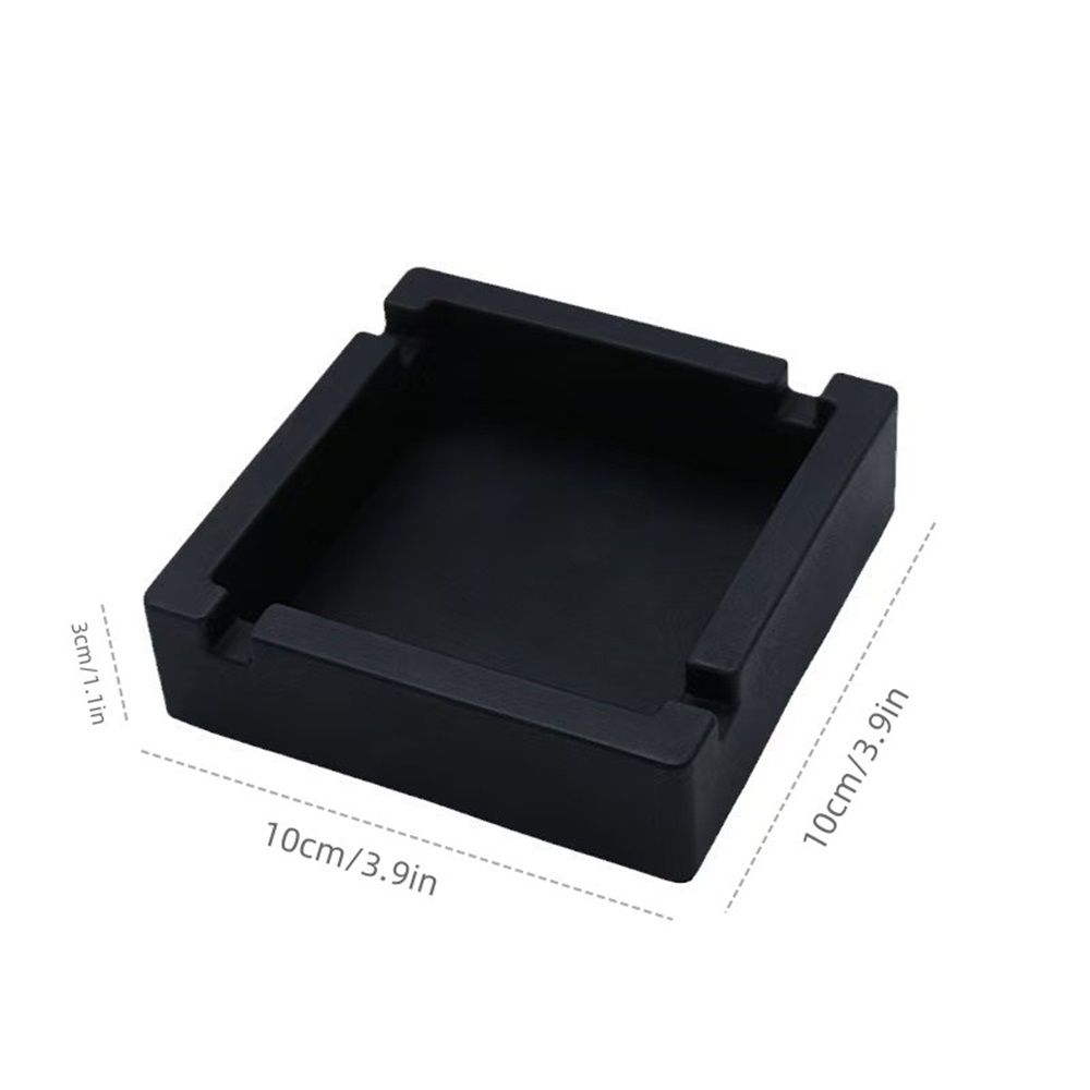 2pcs Large Black Silicone Cigar Bulk Ash tray, Unbreakable Cigar Ashtray, Flexible Deep Bowl Silicone Cigar Ashtrays for Patio/Indoor/Outdoor/Deco(10*10*3cm)